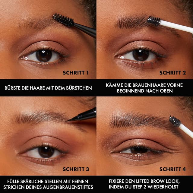 Detalle de NYX Professional Makeup Brow Glue Instant Brow Styler – transparentes Gel für wie laminiert gestylte Augenbrauen