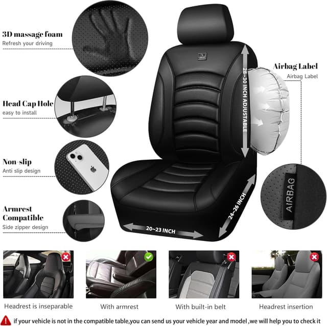 Detalle 2 de CAR PASS 3D Foam Car Seat Covers