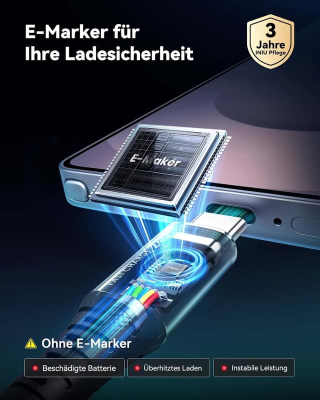 Thumbnail 5 de INIU 240W USB‑C Kabel 2 m Schnellladekabel