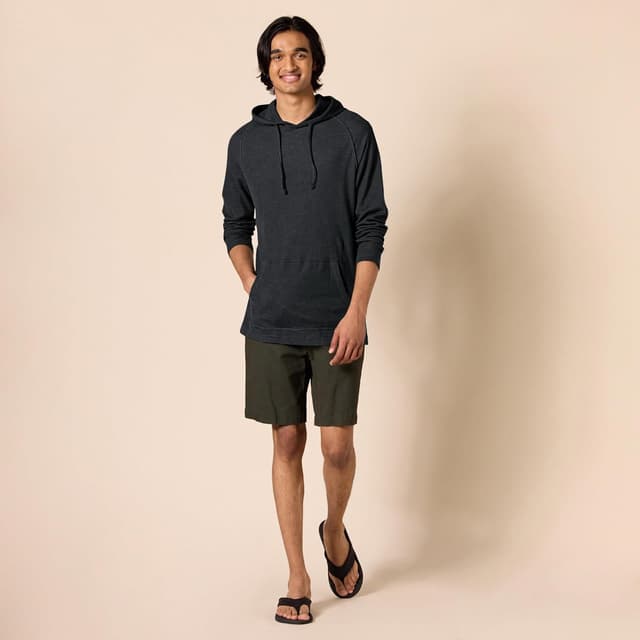 Detalle de Amazon Essentials Men’s Slub Thermal Hoodie (Regular Fit) — Hooded Pullover