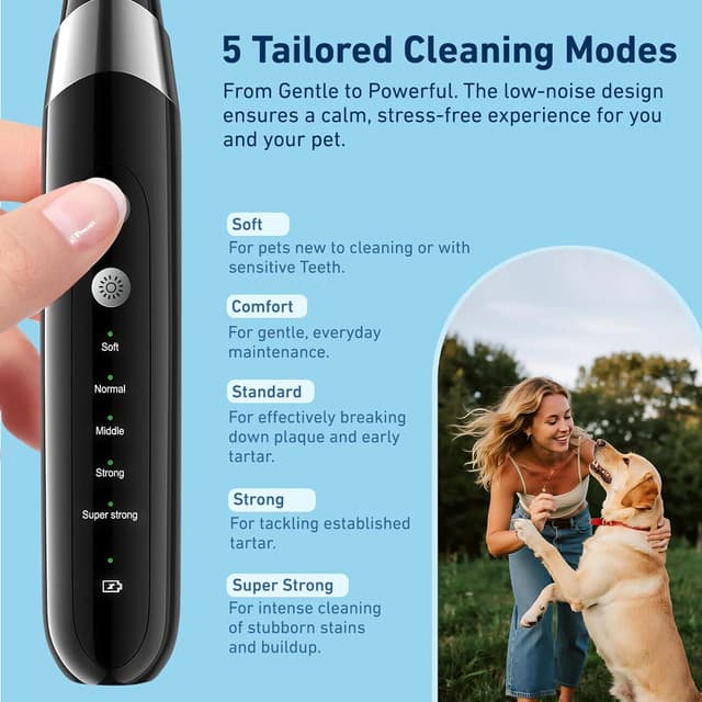 Thumbnail 2 de InFanso PR400 ultrasonic plaque remover 5-mode for pets