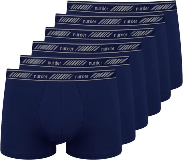 Detalle de Nur Der 6er Pack Boxer Cotton 3D-Flex aus Baumwolle – enge Boxershorts für Bewegungsfreiheit