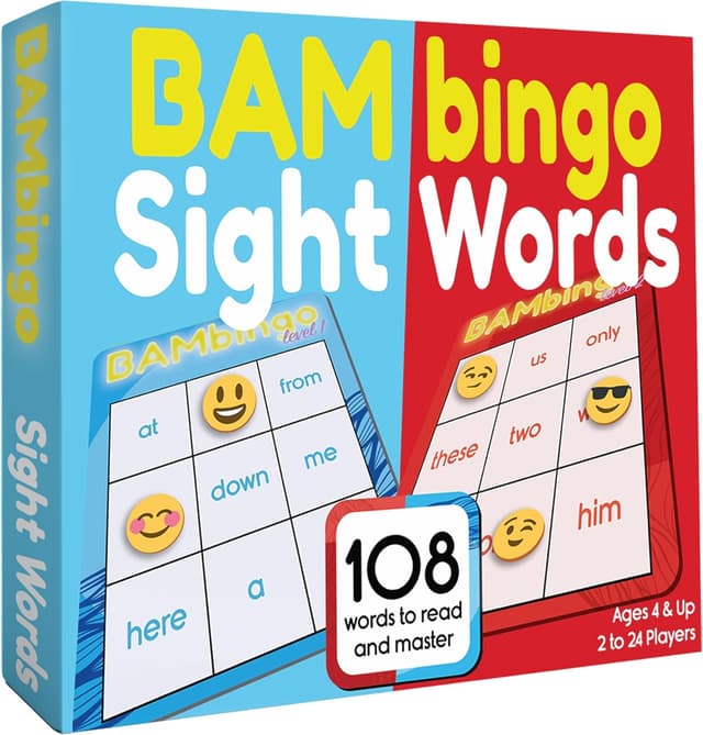 Detalle de THE BAMBINO TREE Sight Word Bingo 108 🎲