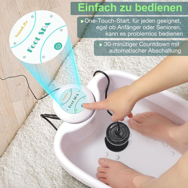 Detalle 1 de Ionen Fußbad Detox Bad mit Becken