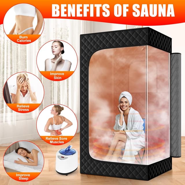 Detalle 2 de X-Vcak Upgraded Portable Sauna 9 Levels 🧖