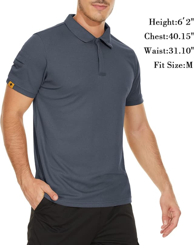 Thumbnail 2 de V VALANCH Moisture Wicking Golf Polo