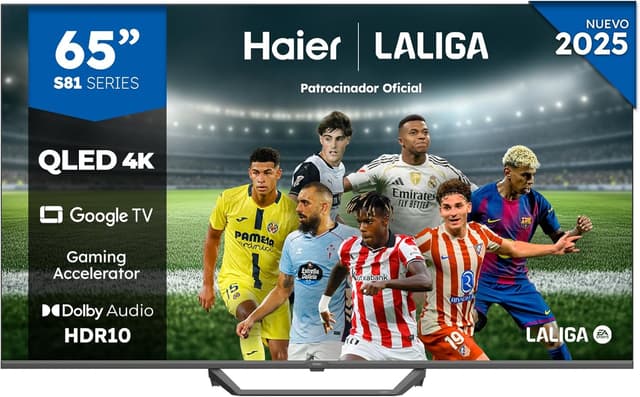 Detalle de Haier H65S81FUX 65" QLED 4K HDR con HDMI 2.1