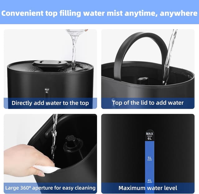 Thumbnail 5 de 6L Humidifier for Large Room ๐