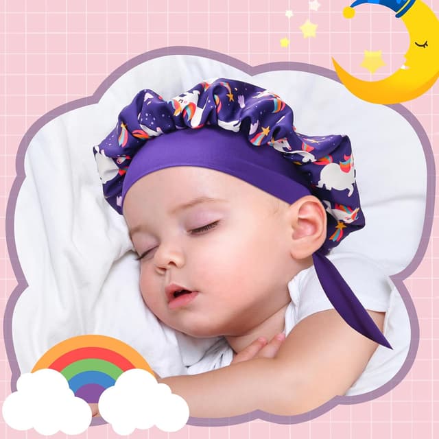 Thumbnail 6 de Lolalet Kinder-Schlafmütze aus Seide – weiche Satin-Haube gegen Verheddern