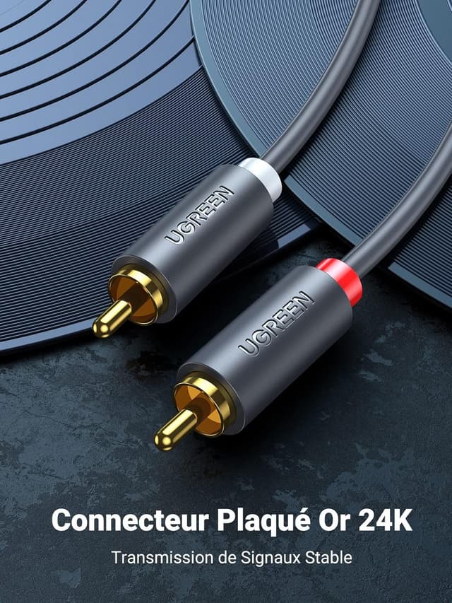 Detalle 2 de UGREEN câble RCA 2 mètres ⚙