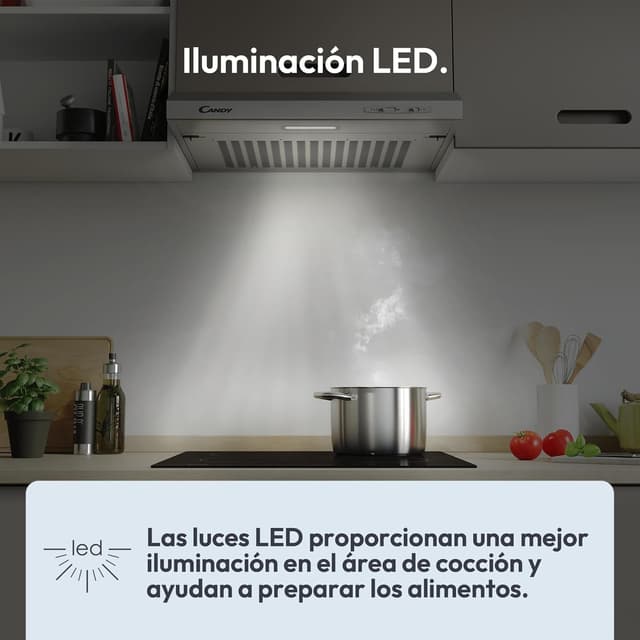 Thumbnail 5 de Candy CFT610/5S Campana 60 cm, 208 m3/h