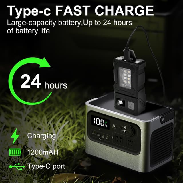 Detalle 1 de flintronic Lampe de poche rechargeable USB C mini LED ultra puissante à 7 modes, étanche IP45