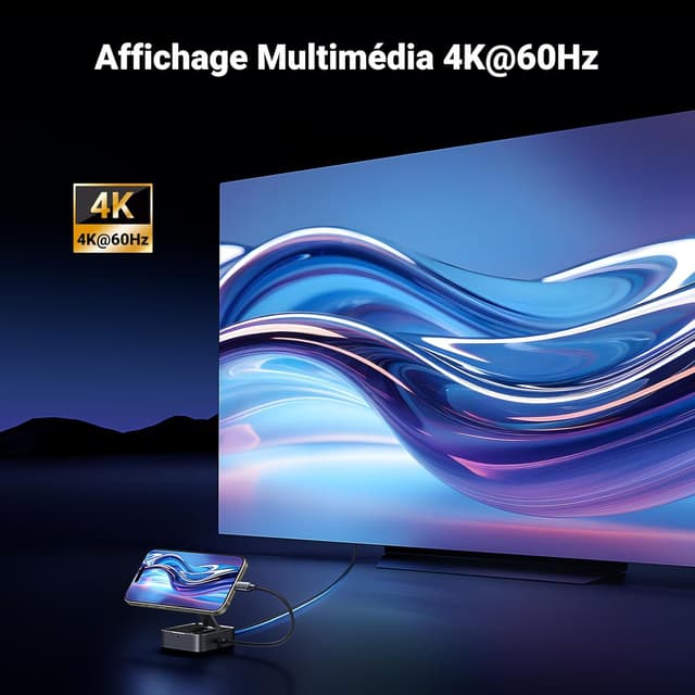 Thumbnail 4 de UGREEN Support Magnétique Téléphone USB C HDMI 4K