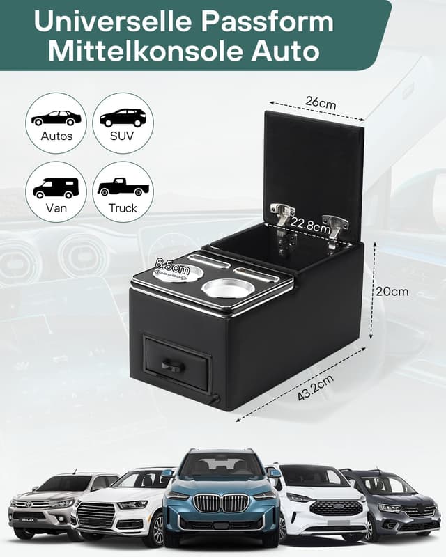 Thumbnail 6 de CEMOFE Universelle Mittelkonsole Auto