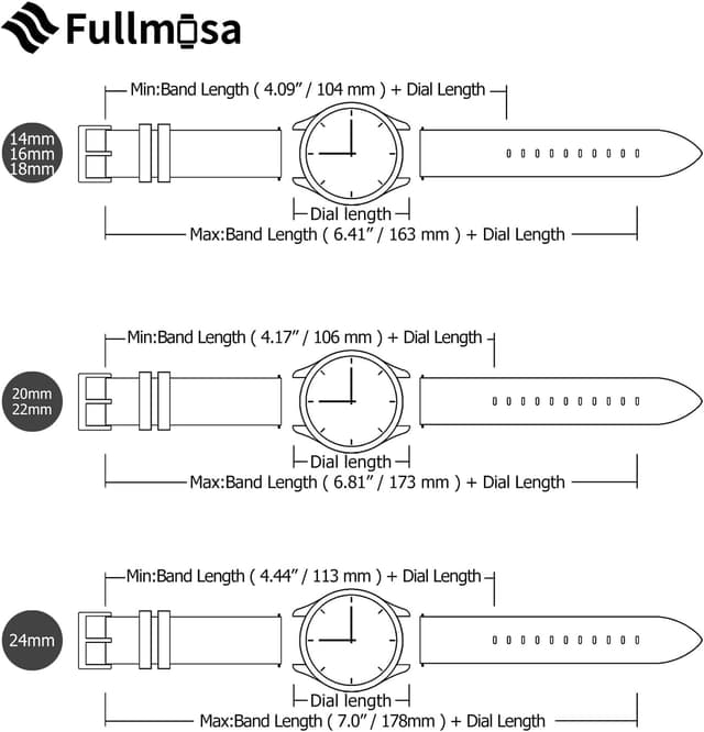 Detalle de Fullmosa 18mm Leder-Uhrenarmband (Hellblau + Roségoldene Schnalle) für Garmin Venu 3S/2S & Vivoactive 4S/3S