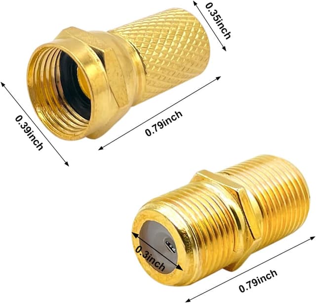 Detalle 2 de CKANDAY 20 Pcs F-Type Coaxial Connector Kit