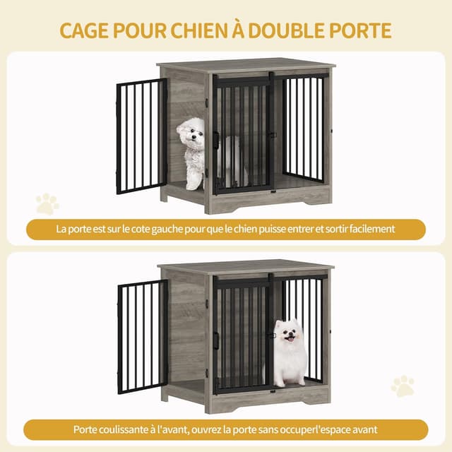 Thumbnail 4 de Hzuaneri 69 cm Cage pour Chiens