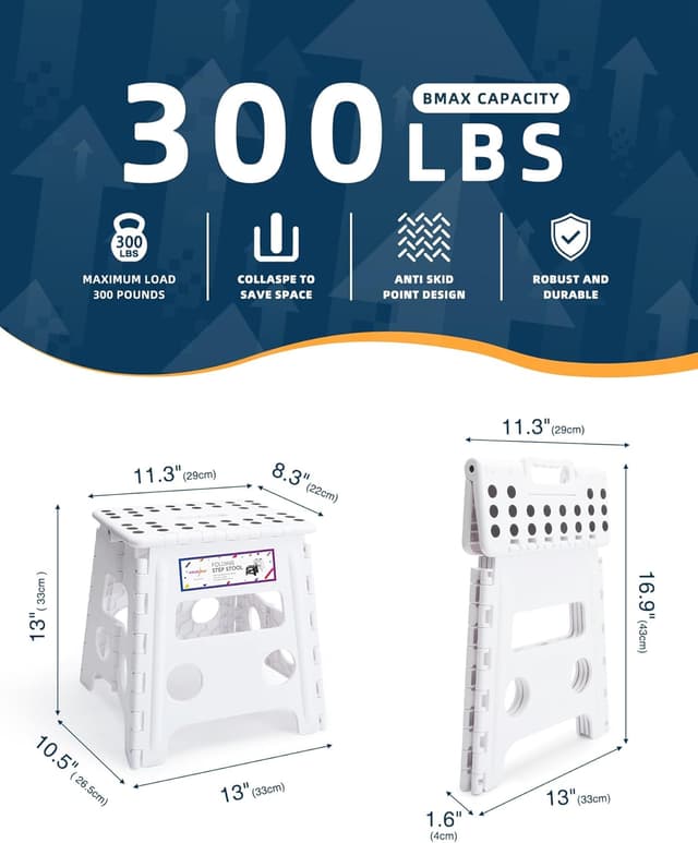 Detalle 2 de House Day Folding Step Stool 13inch
