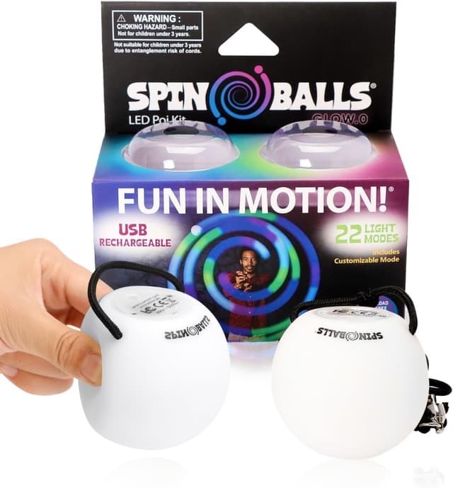 Detalle de Pelotas POI Led Spinballs Glow.0