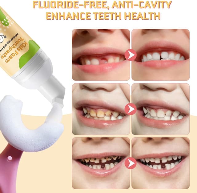 Thumbnail 5 de Dentifricio Schiuma Bambini mirtillo per spazzolino a U 🪥