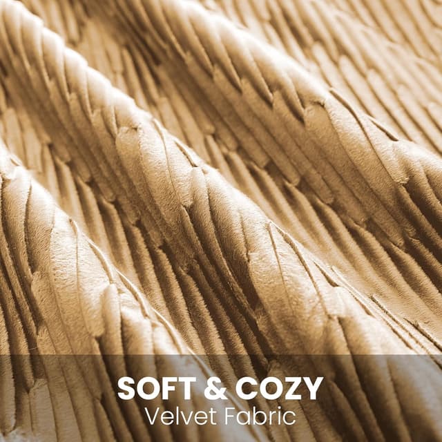 Detalle de Ystyle lot de 2 housses de coussin en velours 40x40 avec fermeture éclair cachée en forme de cœur