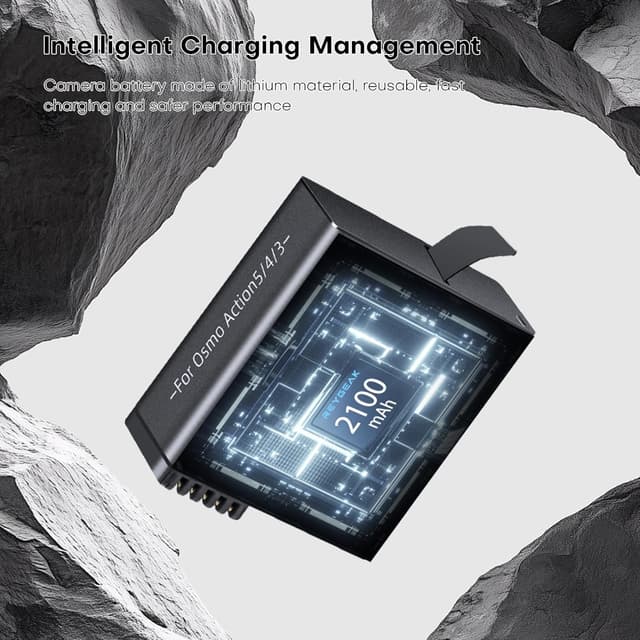 Thumbnail 5 de REYGEAK Akku Ladebox 2100 mAh für DJI Osmo Action