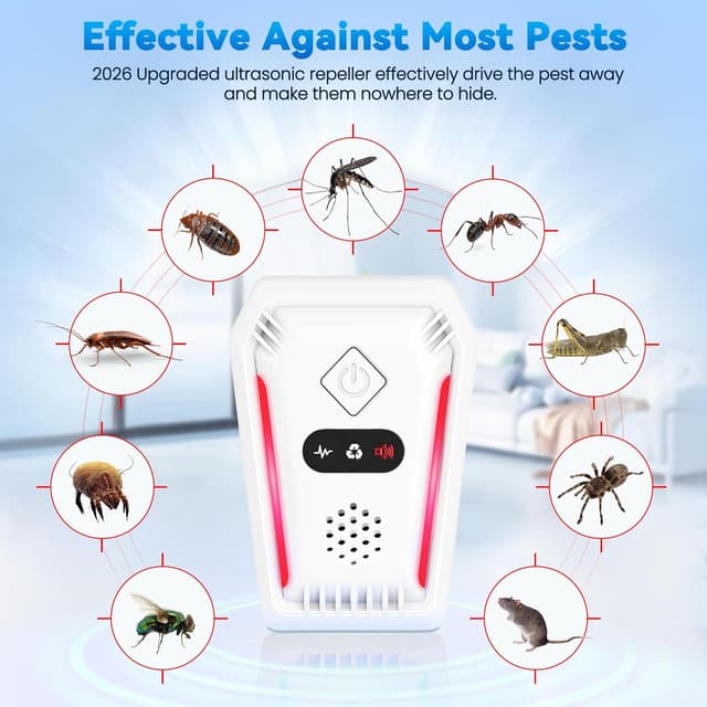 Detalle 1 de Upgraded Ultrasonic Pest Repeller 6 Pack