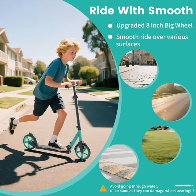 Thumbnail 5 de Kick Scooter 8-Inch Wheels 240 lbs 🛴