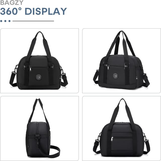 Thumbnail 6 de BAGZY 25L Ryanair cabin bag (40 x 30 x 20 cm) under-seat foldable travel duffel in pink