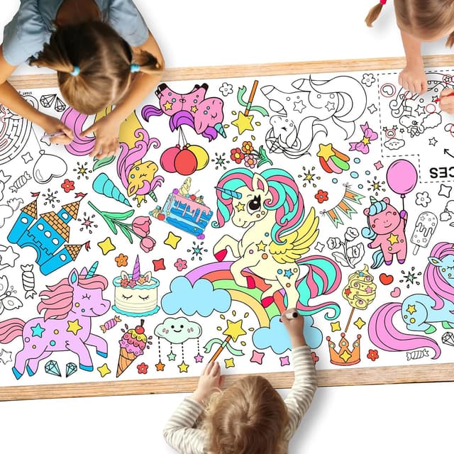 Imagen de Gatherfun Unicorns Giant Coloring Poster 31.5x72 en OfertitasTOP