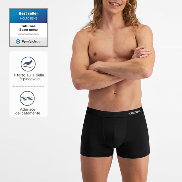 Detalle de Boxer uomo 10 pz in cotone M-4XL