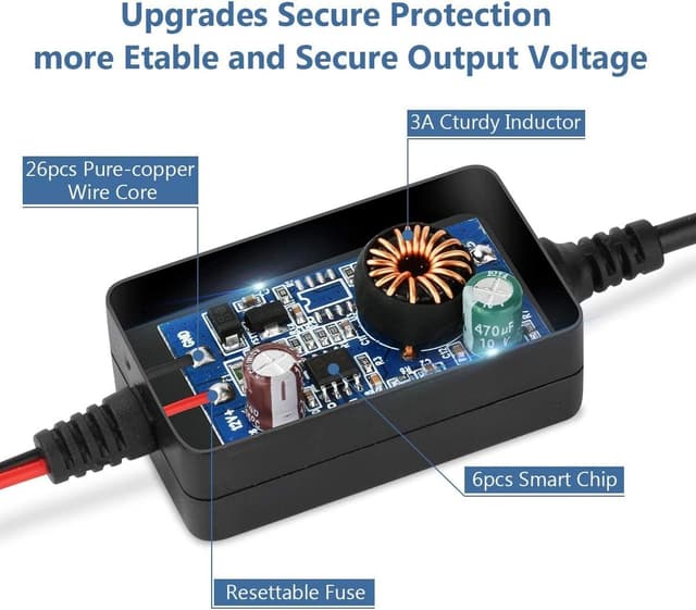 Detalle 2 de Upgraded Dash Cam Hardwire Kit 13ft cable