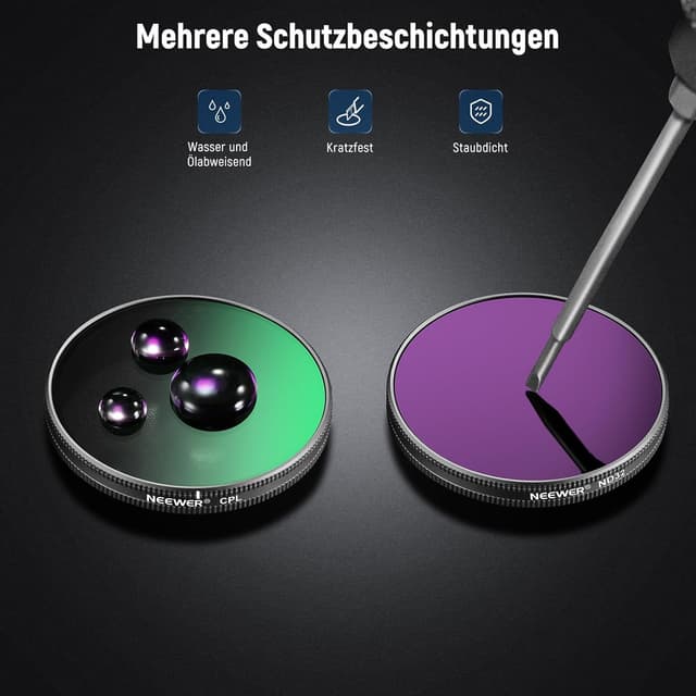 Thumbnail 5 de NEEWER Snap On ND Filter Set für Osmo Action