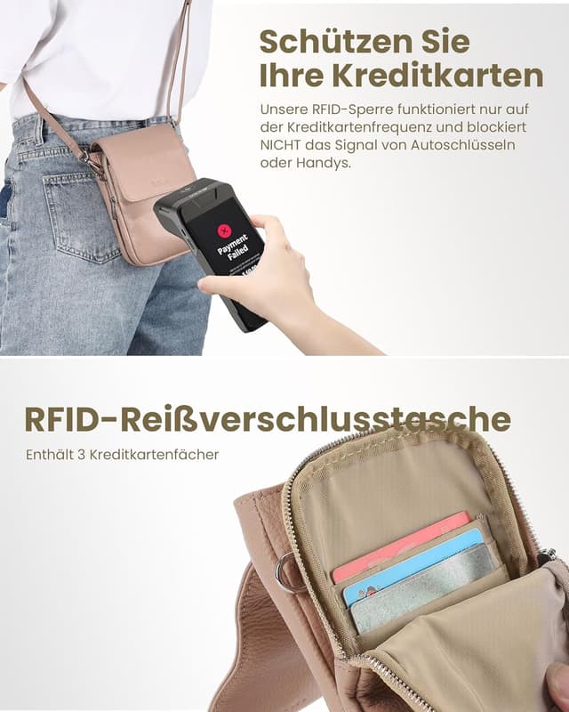 Thumbnail 2 de Echte Leder Handytasche mit RFID, 12 x 20 cm