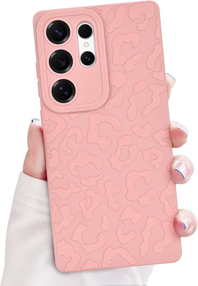 Detalle de Samsung S25 Ultra leopard TPU case