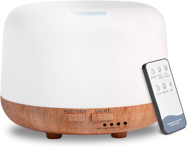 Detalle de 300ML essential oil diffuser with remote