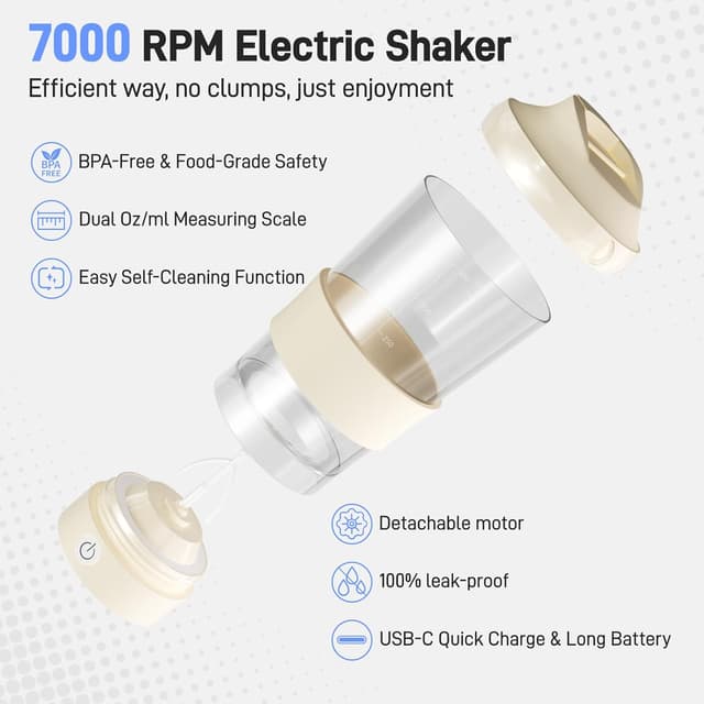 Thumbnail 2 de NAPASA 18oz Electric Protein Shaker