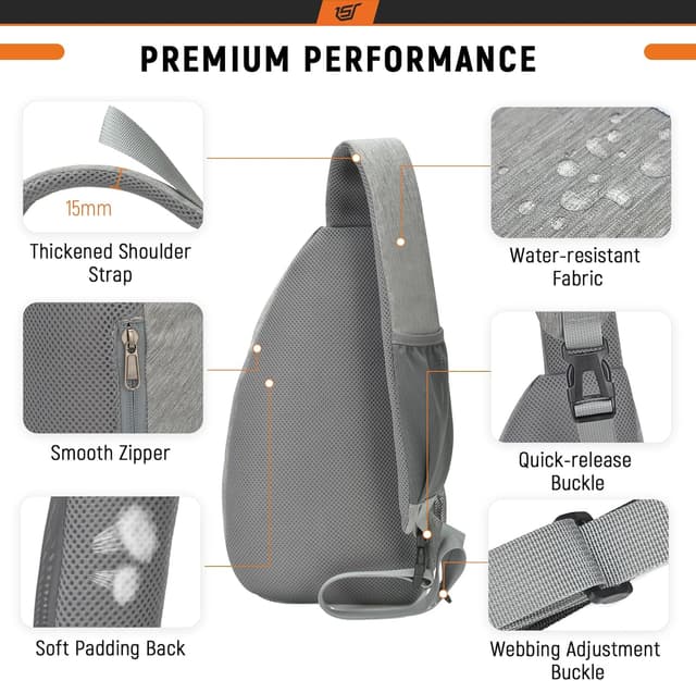 Detalle 2 de SKYSPER Sling Bag 9L RFID crossbody