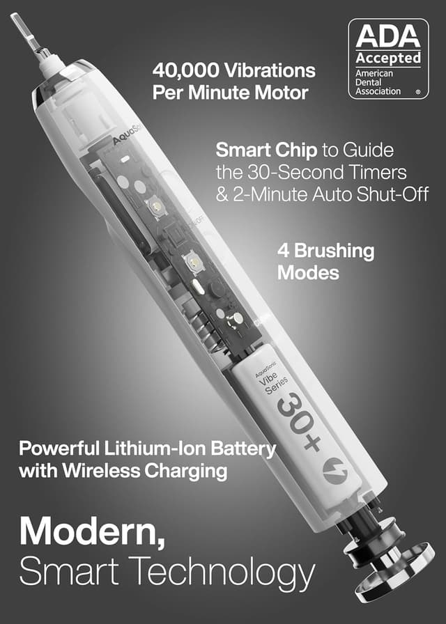 Thumbnail 1 de Aquasonic Vibe Series Ultra Whitening Toothbrush