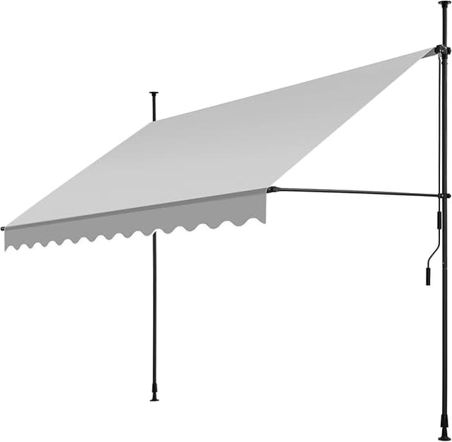 Imagen de tectake® Toldo Terraza Manual 300cm, Resistente a UV y Agua ☀ en OfertitasTOP