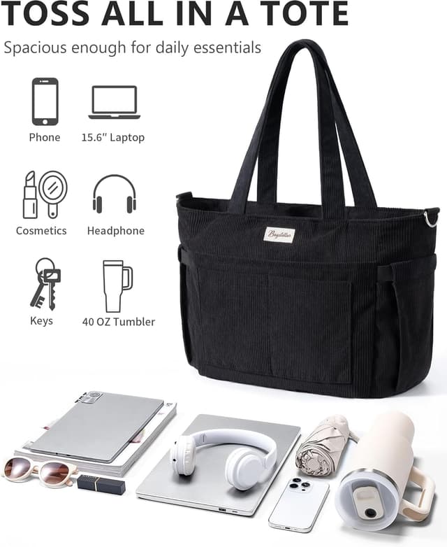 Thumbnail 4 de Bagstellar Corduroy Tote Bag 17 Pockets