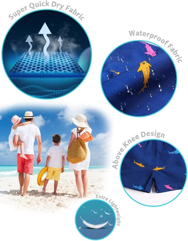 Detalle 2 de MaaMgic Kleine Jungen Badeshorts schnelltrocknend 5–10 min