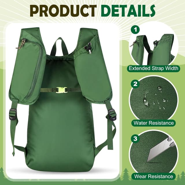 Detalle 2 de EgoNova Mochila plegable 12L ligera
