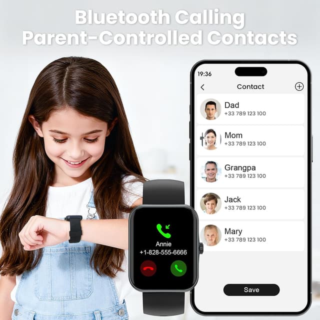 Thumbnail 5 de BJLBOJEY Kids Smart Watch 1.83'' face