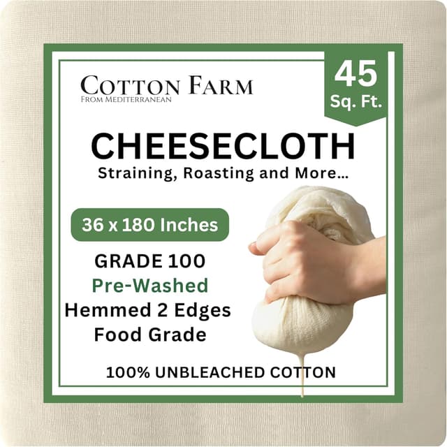 Thumbnail 6 de Cotton Farm Grade 100 XL Cheese Cloth 36x36 Inch