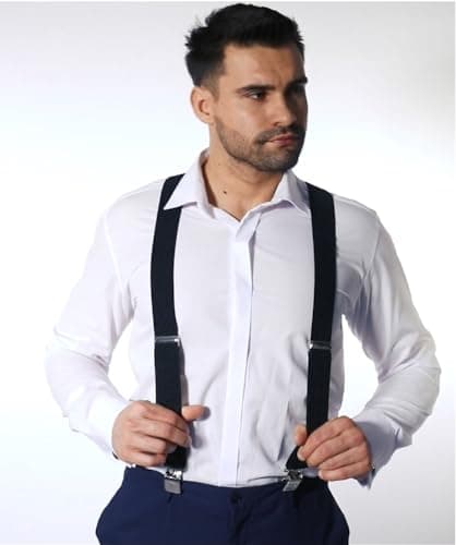 Thumbnail 7 de Decalen Mens Braces 4 cm wide adjustable suspenders