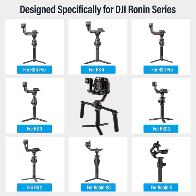 Detalle de SIRUI AM-DSH dual handgrip gimbal grip