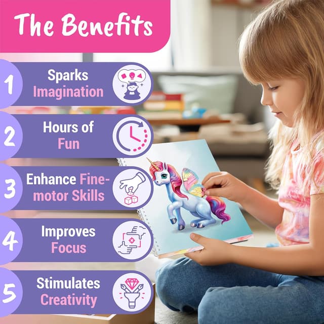 Detalle 2 de BSCOOL Sticker Dress Up Unicorn 250+ 🧚♀