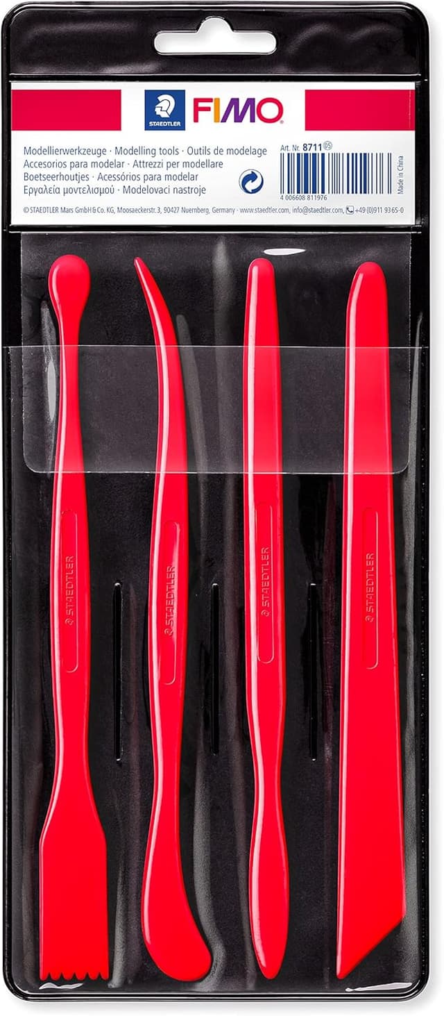 Detalle de STAEDTLER Modellierwerkzeug FIMO 8711 – Etui mit 4 Modellierstäben