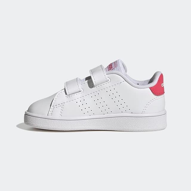 Detalle de adidas Advantage Lifestyle Zapatillas de Tenis 👟 White/Pink, 23 EU